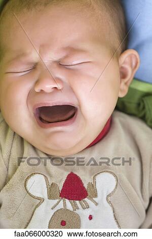 Baby crying, portrait View Large Photo Image Stock Image - Baby crying, portrait. Fotosearch