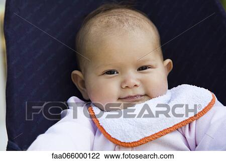 Stock Image - Baby, portrait. Fotosearch