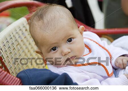Stock Photograph - Baby, portrait. Fotosearch