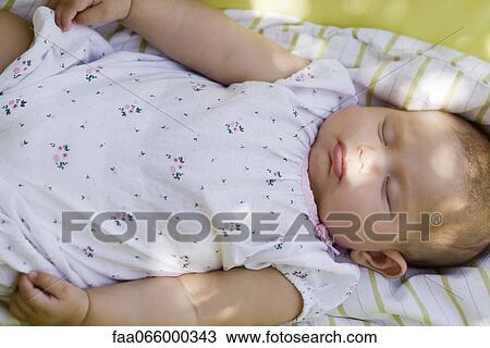 Baby sleeping, portrait View Large Photo Image Stock Image - Baby sleeping, portrait. Fotosearch
