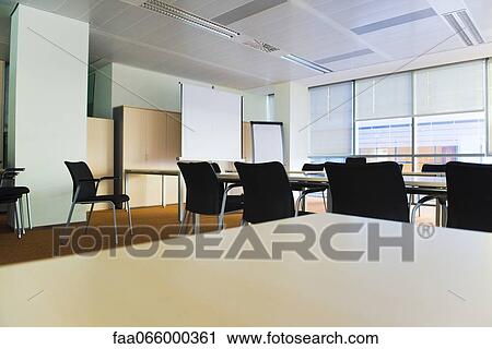 Stock Image - Empty conference room. Fotosearch