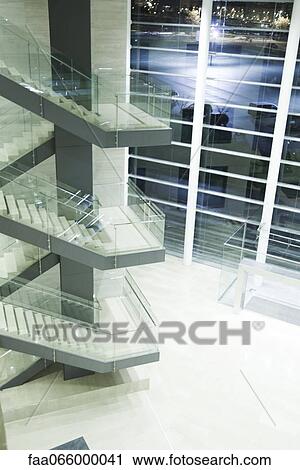 Empty lobby at night View Large Photo Image Stock Image - Empty lobby at night. Fotosearch