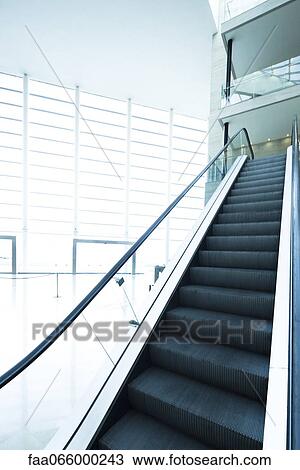 Stock Image - Escalator. Fotosearch