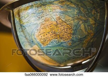 Stock Image - Globe, cropped. Fotosearch