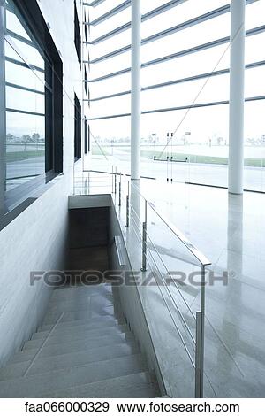 Modern building interior View Large Photo Image Stock Photo - Modern building interior. Fotosearch