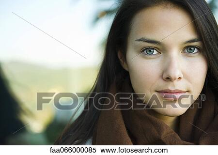 Stock Photography - Young woman, portrait. Fotosearch