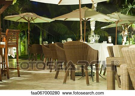 Illuminated outdoor cafe at night, surrounded by palm trees View Large Photo Image Stock Image - Illuminated outdoor cafe at night, surrounded by palm trees. Fotosearch