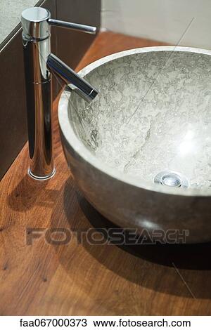 Modern bathroom sink View Large Photo Image Stock Image - Modern bathroom sink. Fotosearch