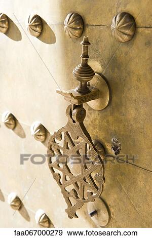 Ornate door knocker View Large Photo Image Stock Photo - Ornate door knocker. Fotosearch