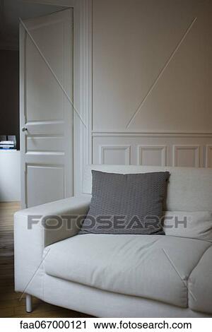 Stock Image - Sofa in living room. Fotosearch