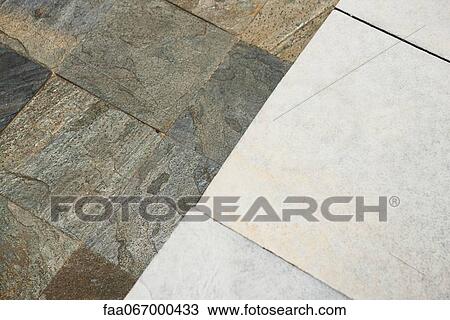 Stock Image - Tile and stone flooring. Fotosearch