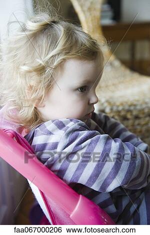 Toddler girl pouting, side view View Large Photo Image Stock Photograph - Toddler girl pouting, side view. Fotosearch