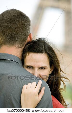 Couple embracing outdoors View Large Photo Image Stock Photo - Couple embracing outdoors. Fotosearch