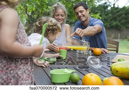 Family enjoying outdoor snack View Large Photo Image Stock Image - Family enjoying outdoor snack. Fotosearch