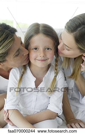Girl with mother and grandmother, portrait View Large Photo Image Picture - Girl with mother and grandmother, portrait. Fotosearch