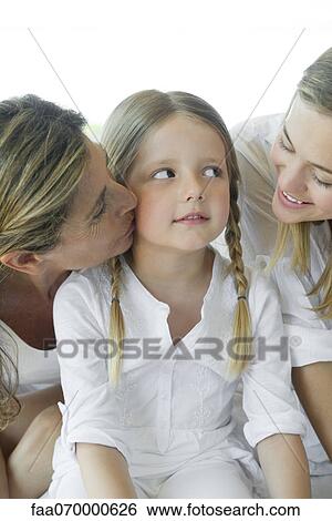 Girl with mother and grandmother View Large Photo Image Stock Photograph - Girl with mother and grandmother. Fotosearch
