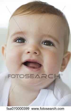 Happy baby, portrait View Large Photo Image Stock Photo - Happy baby, portrait. Fotosearch