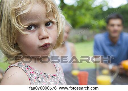 Little girl with messy face View Large Photo Image Stock Photograph - Little girl with messy face. Fotosearch