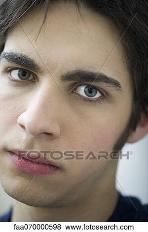 Stock Photo - Male, close-up portrait. Fotosearch
