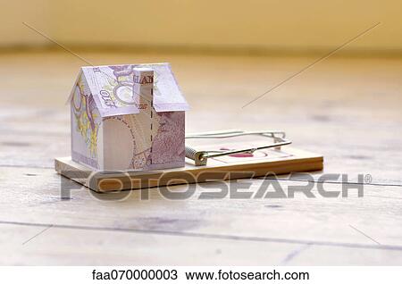 Model house on mousetrap View Large Photo Image Stock Image - Model house on mousetrap. Fotosearch