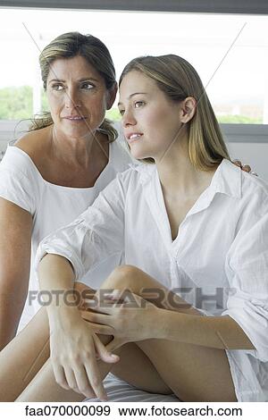 Mother and daughter, portrait View Large Photo Image Stock Photo - Mother and daughter, portrait. Fotosearch