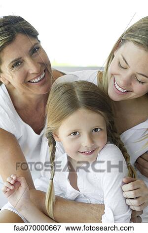 Mother and daughters, portrait View Large Photo Image Stock Photo - Mother and daughters, portrait. Fotosearch