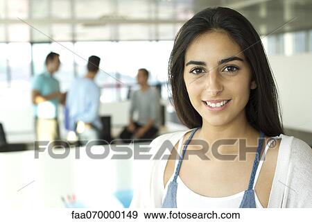 Professional woman in office, portrait View Large Photo Image Stock Photo - Professional woman in office, portrait. Fotosearch