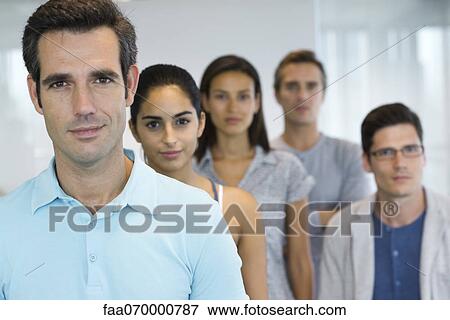 Team of casually dressed professionals, portrait View Large Photo Image Stock Photo - Team of casually dressed professionals, portrait. Fotosearch