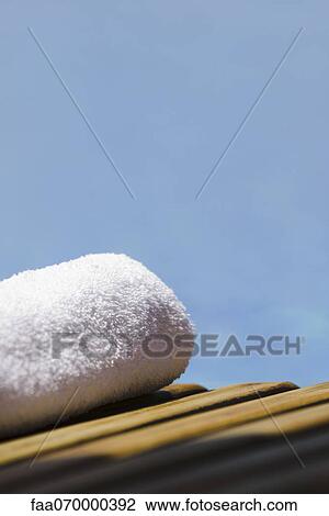 Towel on deckchair, cropped View Large Photo Image Stock Image - Towel on deckchair, cropped. Fotosearch