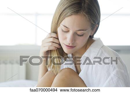 Picture - Woman daydreaming. Fotosearch
