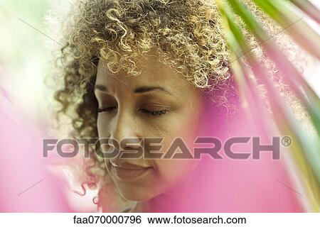 Woman meditating View Large Photo Image Stock Photograph - Woman meditating. Fotosearch