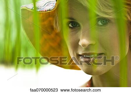 Stock Image - Woman, portrait. Fotosearch