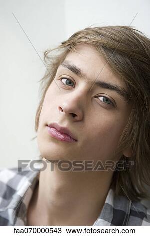 Stock Image - Young man, portrait. Fotosearch
