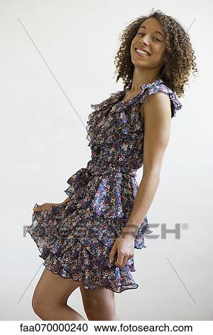 Stock Image - Young woman, portrait. Fotosearch