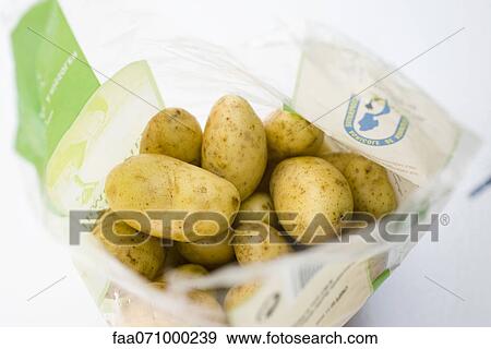 Bag of potatoes View Large Photo Image Stock Photo - Bag of potatoes. Fotosearch