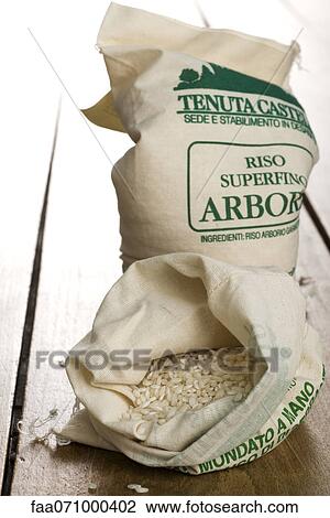 Bags of Arborio rice View Large Photo Image Stock Image - Bags of Arborio rice. Fotosearch