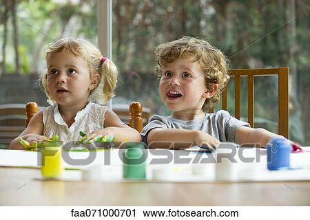 Children finger painting View Large Photo Image Stock Image - Children finger painting. Fotosearch