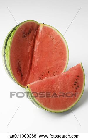 Stock Photo - Cut watermelon. Fotosearch