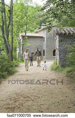 Family hiking in woods View Large Photo Image Stock Photography - Family hiking in woods. Fotosearch