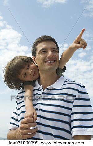 Father and son together outdoors View Large Photo Image Stock Photo - Father and son together outdoors. Fotosearch