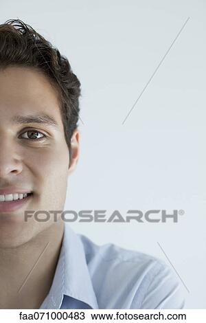 Man smiling, cropped View Large Photo Image Stock Image - Man smiling, cropped. Fotosearch