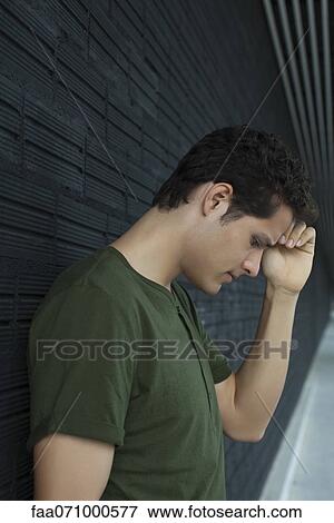Stock Photo - Man with worried expression. Fotosearch