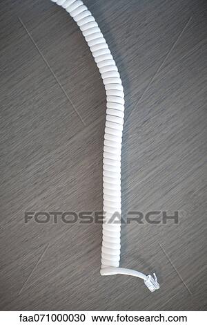 Stock Image - Phone cord. Fotosearch