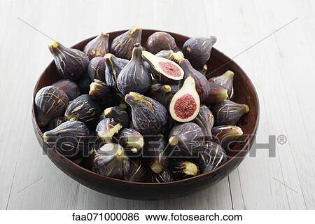 Ripe figs in bowl View Large Photo Image Stock Photograph - Ripe figs in bowl. Fotosearch