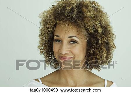 Woman smiling, portrait View Large Photo Image Stock Photo - Woman smiling, portrait. Fotosearch