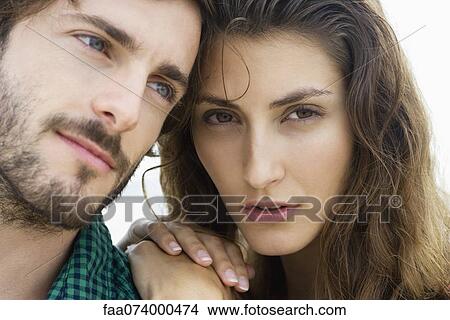 Attractive young couple, portrait View Large Photo Image Picture - Attractive young couple, portrait. Fotosearch