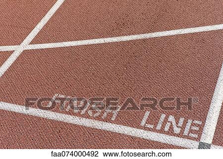 Finishing line of running track View Large Photo Image Stock Image - Finishing line of running track. Fotosearch