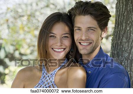 Happy young couple, portrait View Large Photo Image Stock Image - Happy young couple, portrait. Fotosearch