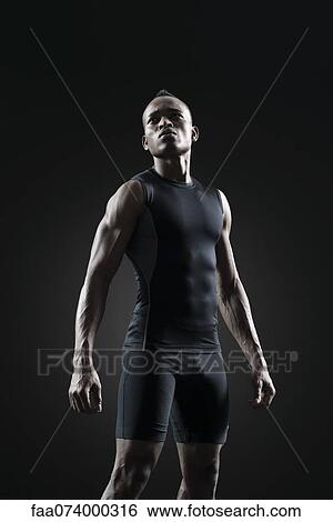 Male athlete, portrait View Large Photo Image Stock Photograph - Male athlete, portrait. Fotosearch