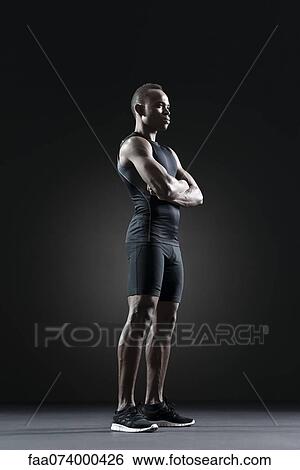 Male athlete, portrait View Large Photo Image Stock Photograph - Male athlete, portrait. Fotosearch